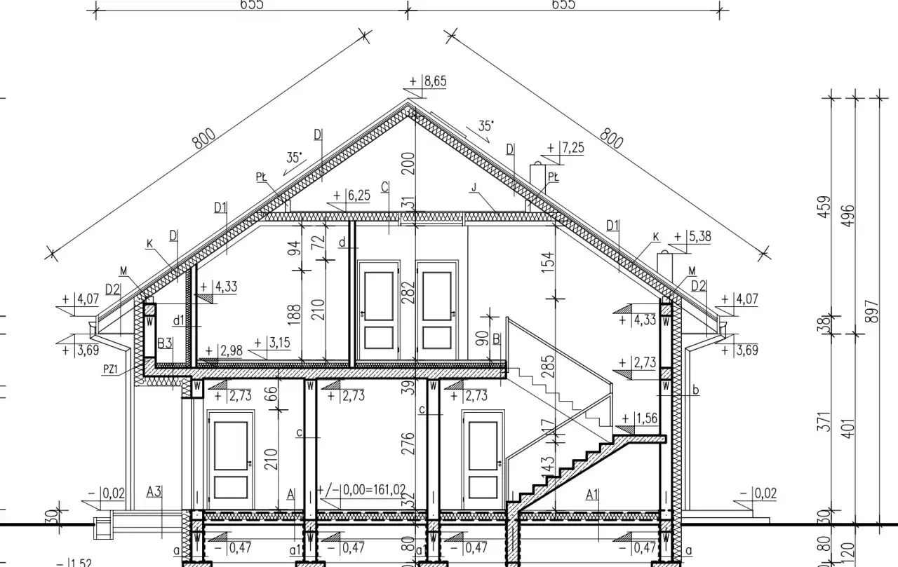 Rysunek więźby dachowej - Jak czytać projekt i uniknąć błędów?